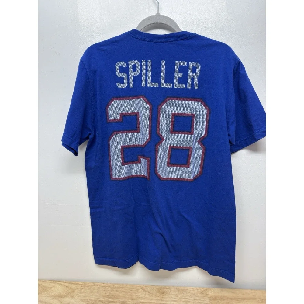 Nike Buffalo Bills T Shirt‎ Mens Large Blue Player Spiller NFL Football 28#
